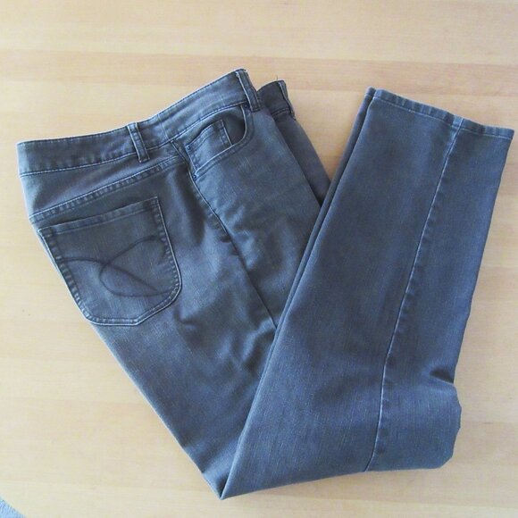 CHICO's light brown Platinum Denim Jeans size 3 = 16 XL - EUC - Picture 1 of 8